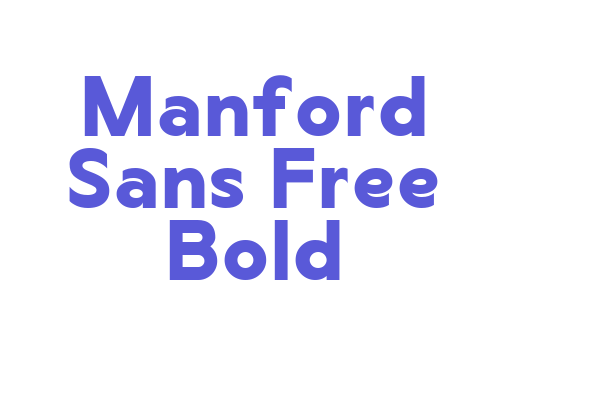 Manford Sans Free Bold Font