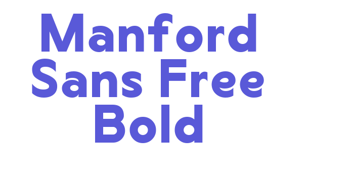 Manford Sans Free Bold Font