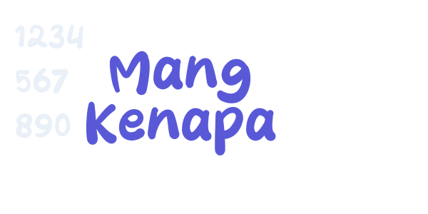 Mang Kenapa font