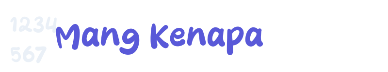 Mang Kenapa-related font
