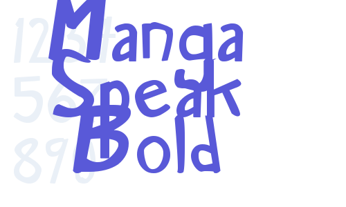 Manga Speak Bold Font Download