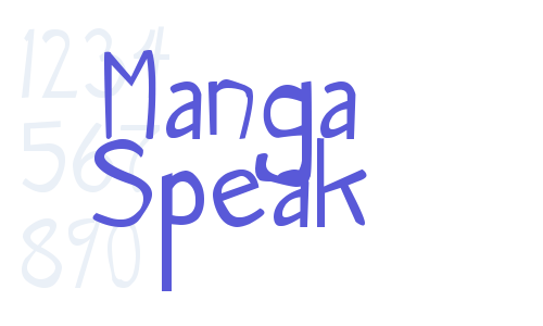 Manga Speak Font Download