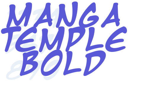 Manga Temple Bold Font Download