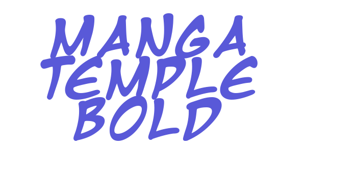 Manga Temple Bold Font Download