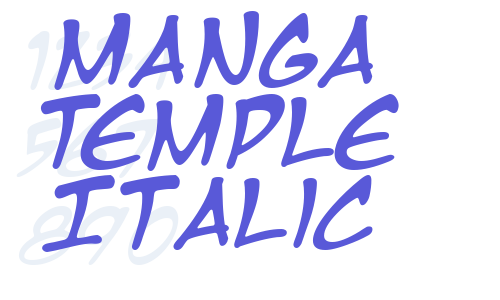 Manga Temple Italic Font Download