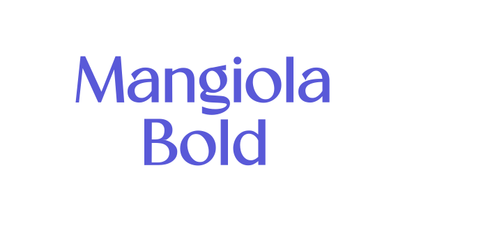 Mangiola Bold Font