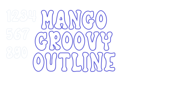 Mango Groovy Outline font free