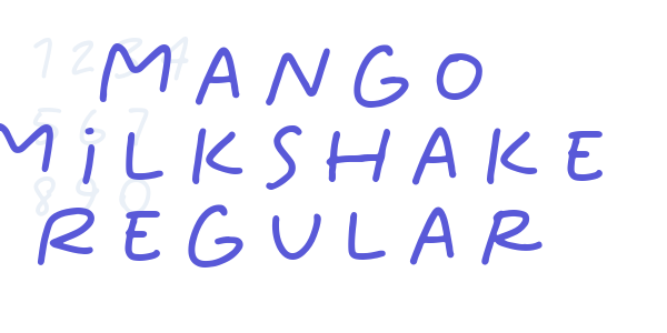 Mango Milkshake Regular font free