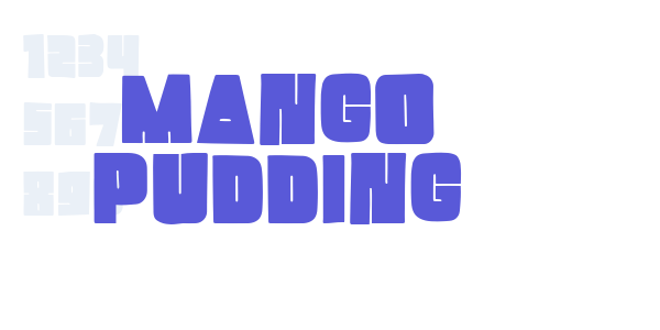 Mango Pudding font free