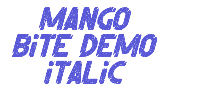 Mango Bite Demo Italic Font