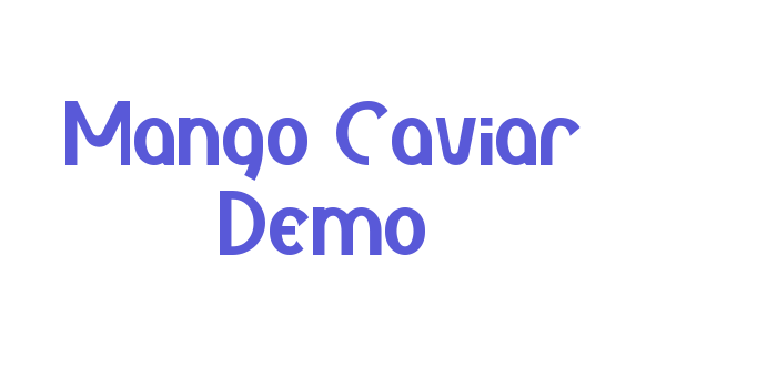 Mango Caviar Demo Font Download