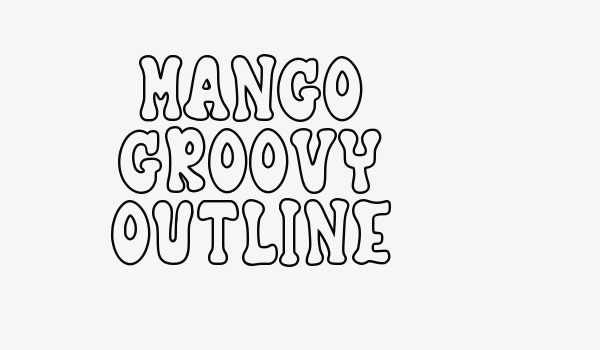 Mango Groovy Outline Font