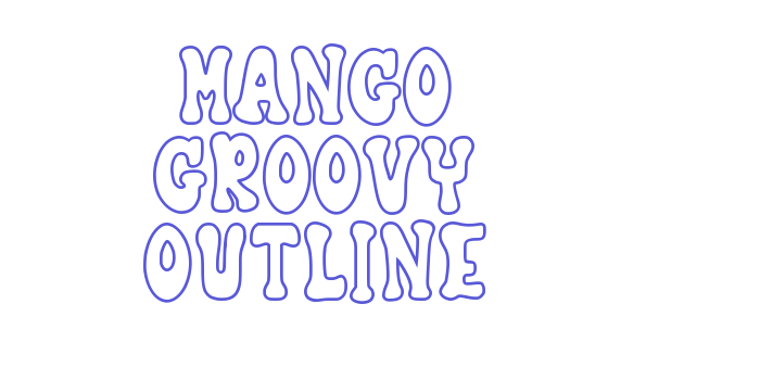 Mango Groovy Outline Font Download