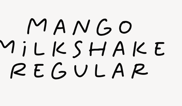 Mango Milkshake Regular Font