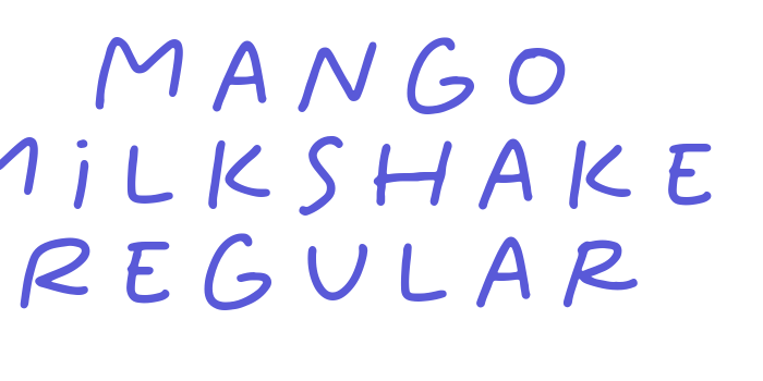 Mango Milkshake Regular Font