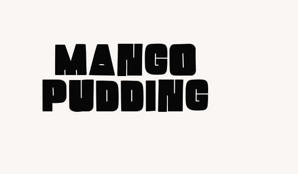 Mango Pudding Font