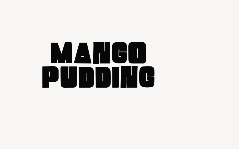 Mango Pudding Font