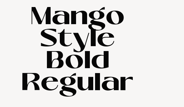 Mango Style Bold Regular Font