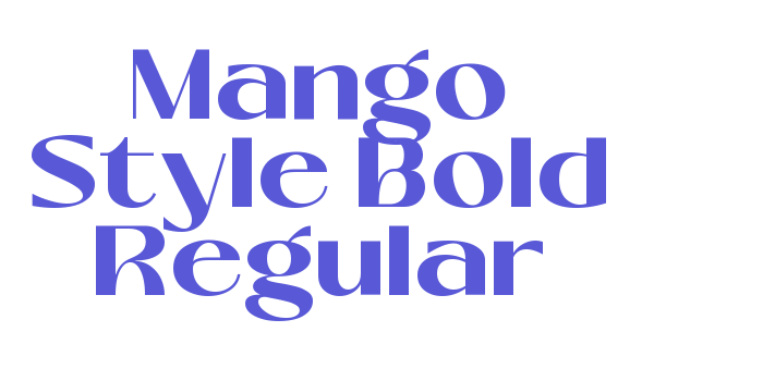 Mango Style Bold Regular Font Download