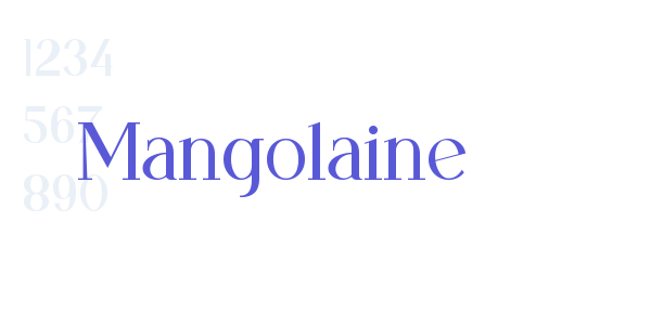 Mangolaine font free