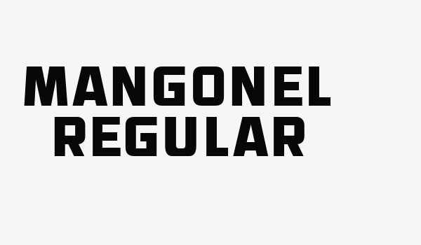 Mangonel Regular Font