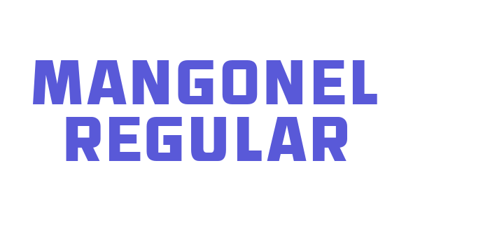 Mangonel Regular Font Download