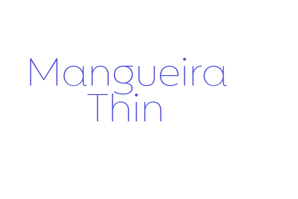 Mangueira Thin Font