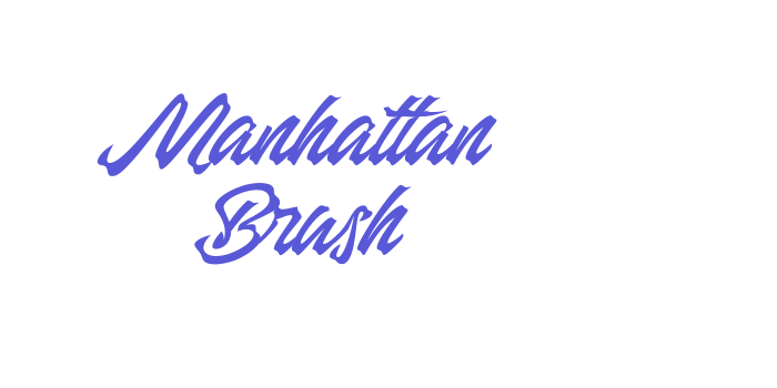 Manhattan Brush Font Download