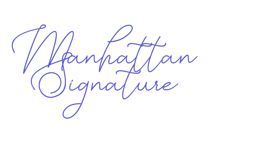 Manhattan Signature Font Download