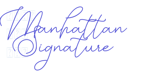 Manhattan Signature-font-download