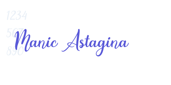 Manic Astagina font free