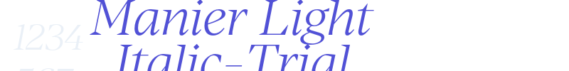 Manier Light Italic-Trial