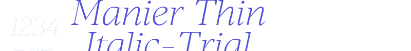 Manier Thin Italic-Trial