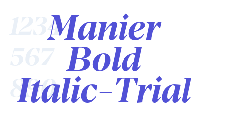 Manier Bold Italic-Trial-font-download