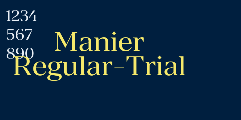 Manier Regular-Trial