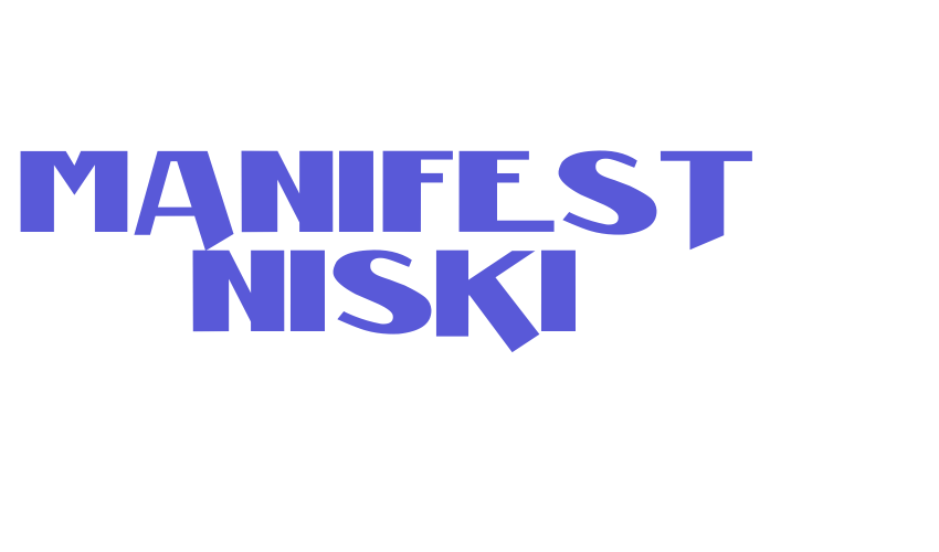 Manifest Niski Font