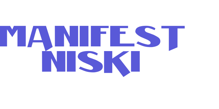 Manifest Niski Font Download