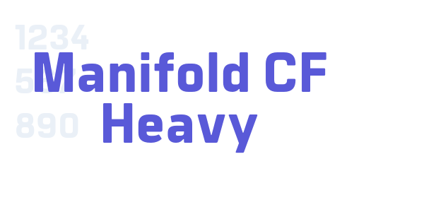 Manifold CF Heavy font free