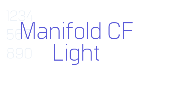 Manifold CF Light font free