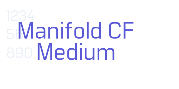 Manifold CF Medium font free