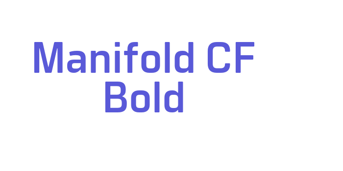 Manifold CF Bold Font Download