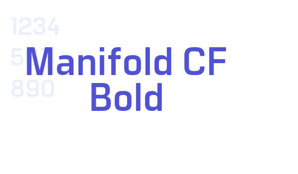 Manifold CF Bold font download