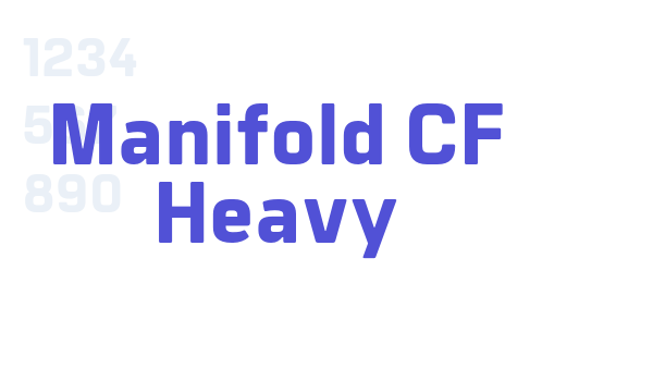 Manifold CF Heavy font download