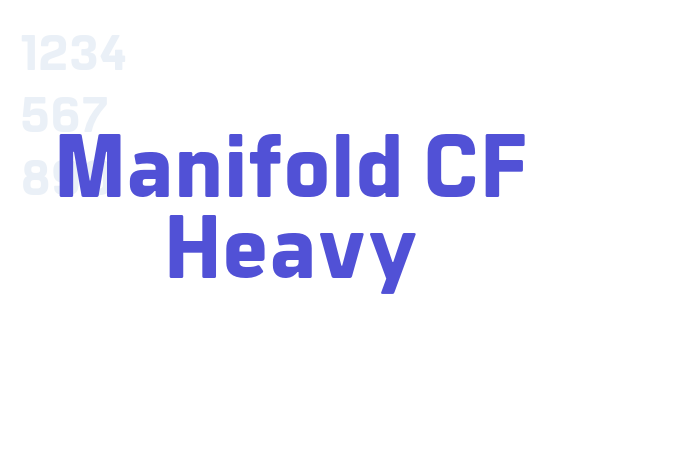 Manifold CF Heavy font download