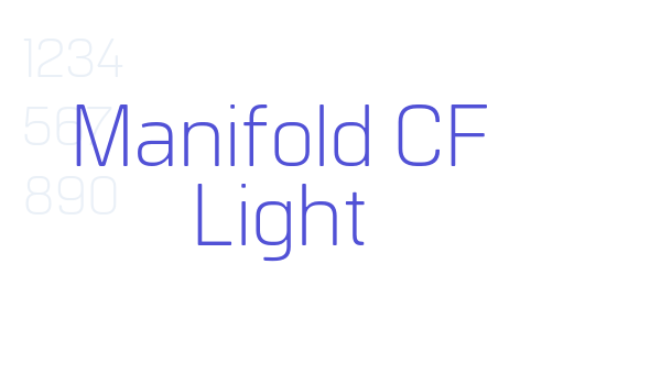 Manifold CF Light font download