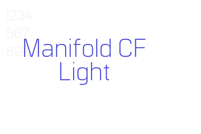 Manifold CF Light font download