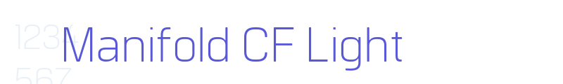 Manifold CF Light font download