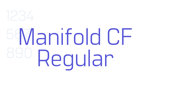 Manifold CF Regular font download