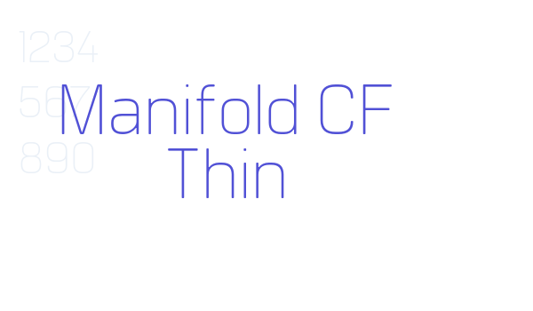 Manifold CF Thin font download