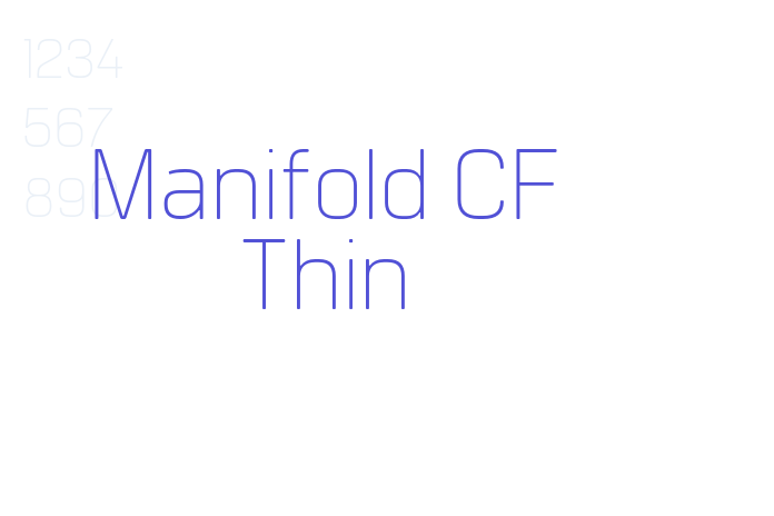 Manifold CF Thin font download